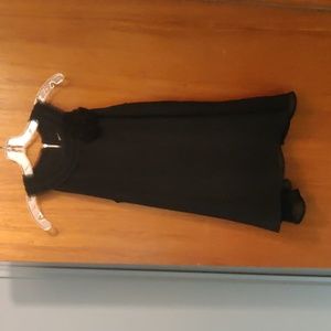 Dressbarn Black A-Line Satin Top Size Small